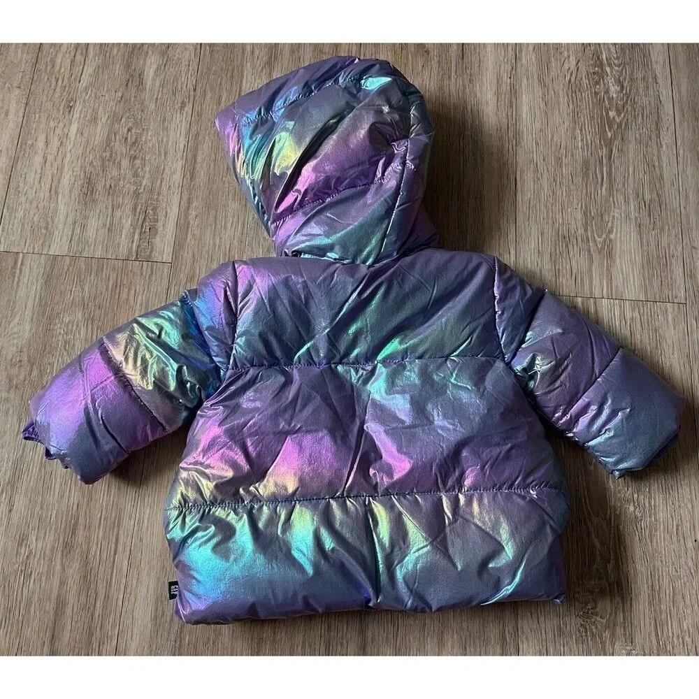 Baby Gap Coldcontrol Hoodie Winter Puffer Jacket Waterproof Sherpa Lining 6-12M